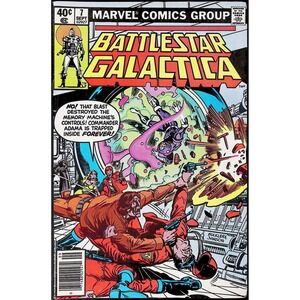 Battlestar Galactica #7 Newsstand Marvel Comic Book 1979 Glen Larson Adama